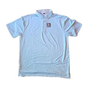 H Green Brand Mens White And Blue Striped Polo Size Xl New With Tags